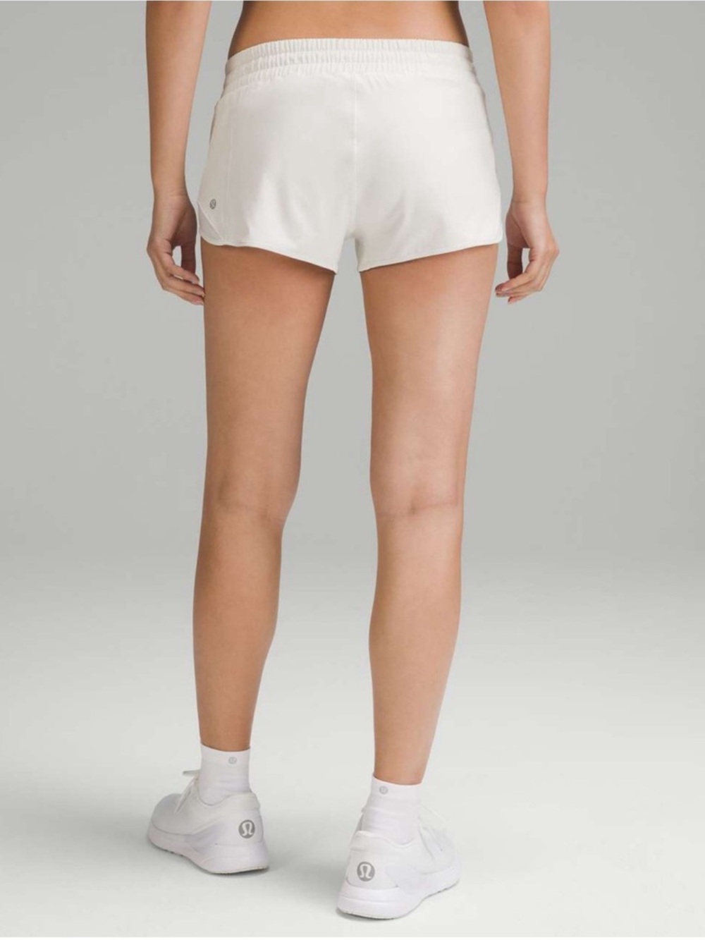 Lululemon Hotty Hot Shorts High Rise Athletic Athleisure Sporty Bone 6 - Picture 2 of 8